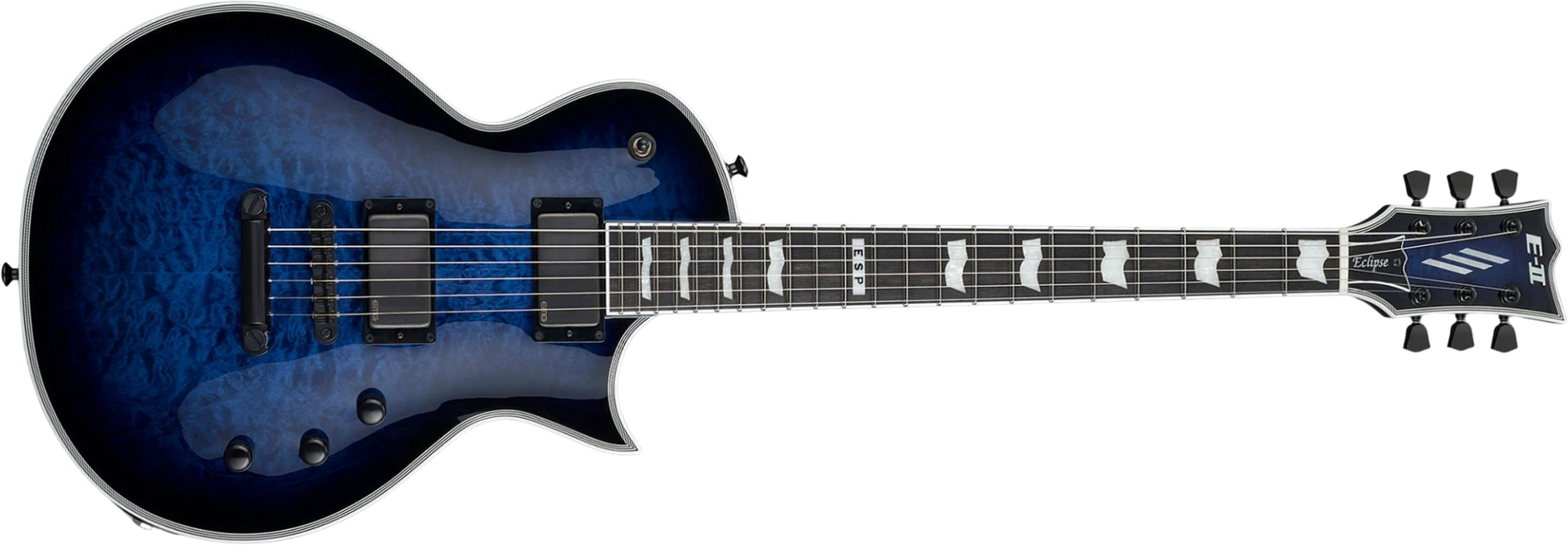 Esp E-ii Eclipse Jap 2h Emg Ht Eb - Reindeer Blue - Enkel gesneden elektrische gitaar - Main picture