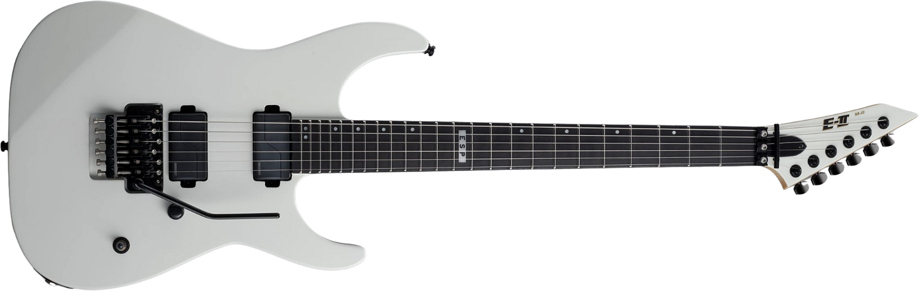 Esp E-ii M-ii Neck Thru Jap 2h Fr Eb - Snow White - Metalen elektrische gitaar - Main picture