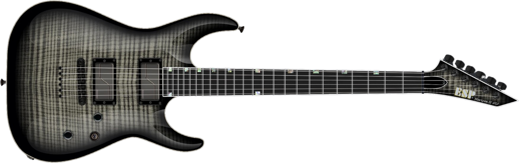 Esp Horizon-ii Usa 2h Fishman Fluence Modern Ht Eb - See Thru Black Sunburst - Metalen elektrische gitaar - Main picture