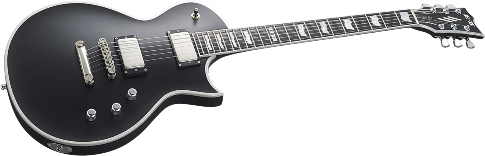 Esp E-ii Eclipse Bb Jap 2h Emg Ht Eb - Black Satin - Enkel gesneden elektrische gitaar - Variation 1