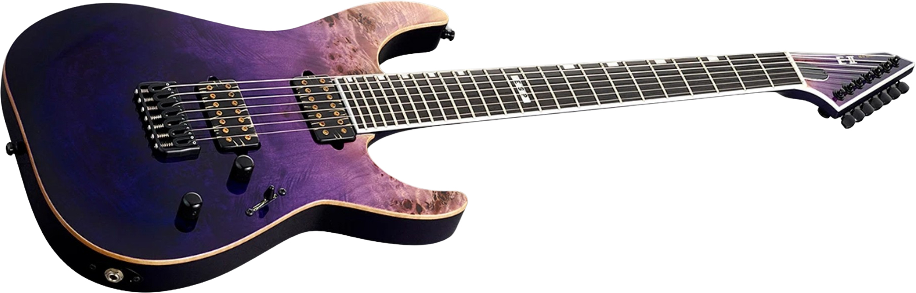 Esp E-ii M-ii 7c Ht Japon 2h Bare Knuckle Eb - Purple Natural Fade - Metalen elektrische gitaar - Variation 1