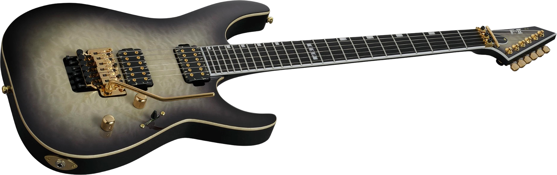 Esp E-ii M-ii Jap 2h Bare Knuckle Fr Eb - Black Natural Burst - Metalen elektrische gitaar - Variation 1