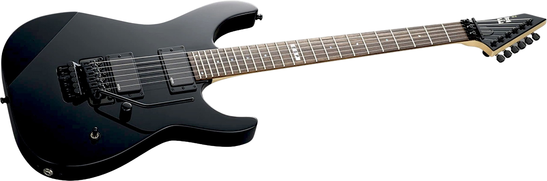 Esp E-ii M-ii Neck Thru Jap 2h Emg Fr Rw - Black - Elektrische gitaar in Str-vorm - Variation 1