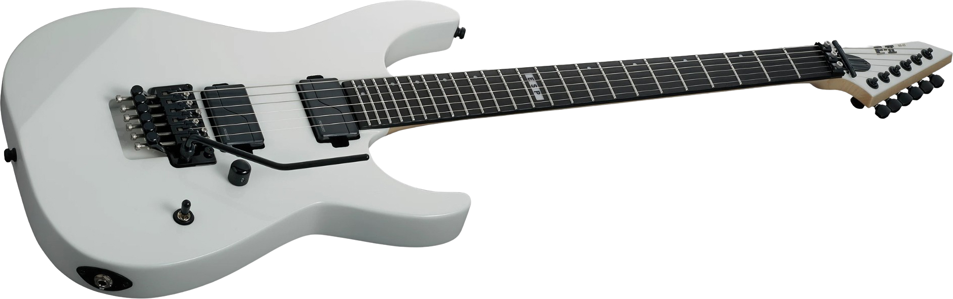 Esp E-ii M-ii Neck Thru Jap 2h Fr Eb - Snow White - Metalen elektrische gitaar - Variation 1