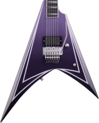 Metalen elektrische gitaar Esp Alexi Laiho Hexed Signature - Purple fade satin w/ ripped pinstripes