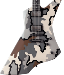 Metalen elektrische gitaar Esp Custom Shop James Hetfield Snakebyte (Japan) - camo