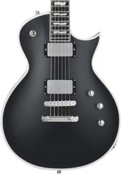 Enkel gesneden elektrische gitaar Esp E-II Eclipse BB (Japan) - black satin