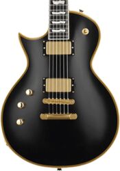 Enkel gesneden elektrische gitaar Esp E-II Eclipse DB LH (Japan) - Vintage black