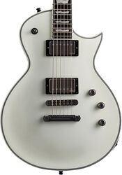 Enkel gesneden elektrische gitaar Esp E-II Eclipse (Japan) - Snow White Satin