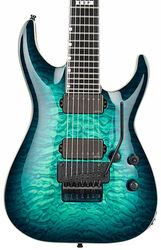 7-snarige elektrische gitaar Esp E-II Horizon FR-7 Standard - Black turquoise burst