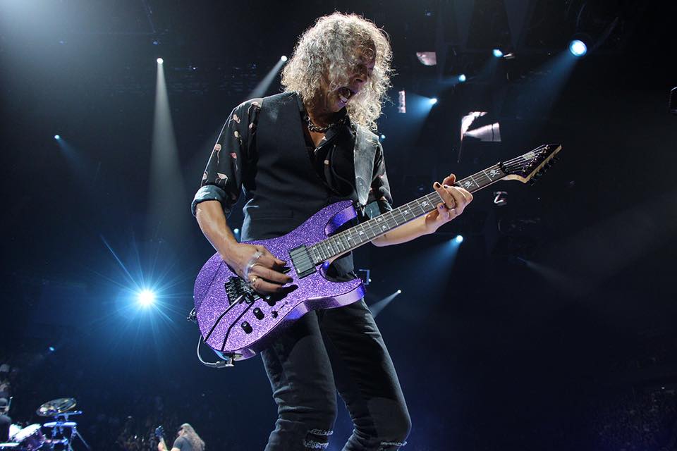 Esp Kirk Hammett Kh-2 Signature Hh Emg Fr Rw - Purple Sparkle - Elektrische gitaar in Str-vorm - Variation 2