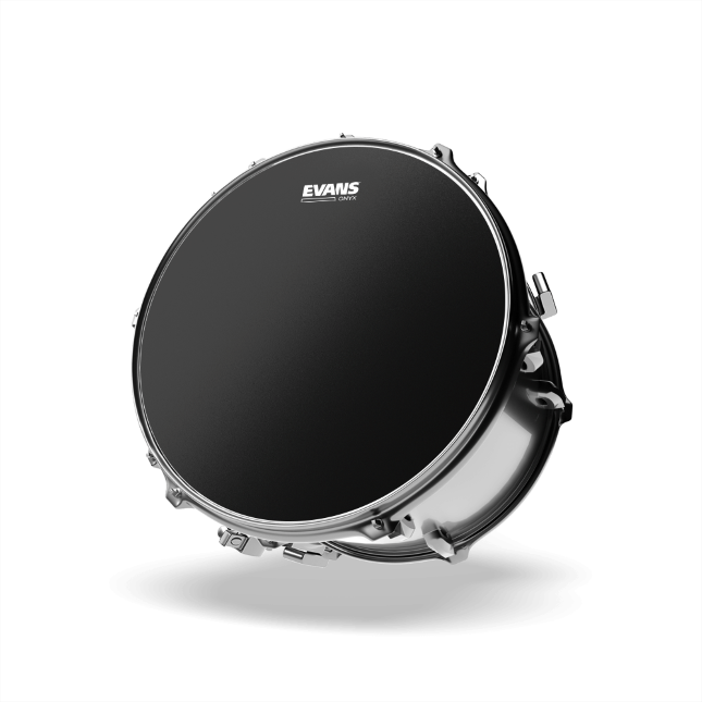 Evans B18onyx2 Onyx Tom Frappe Noire - 18 Pouces - Bassdrumvel - Variation 2