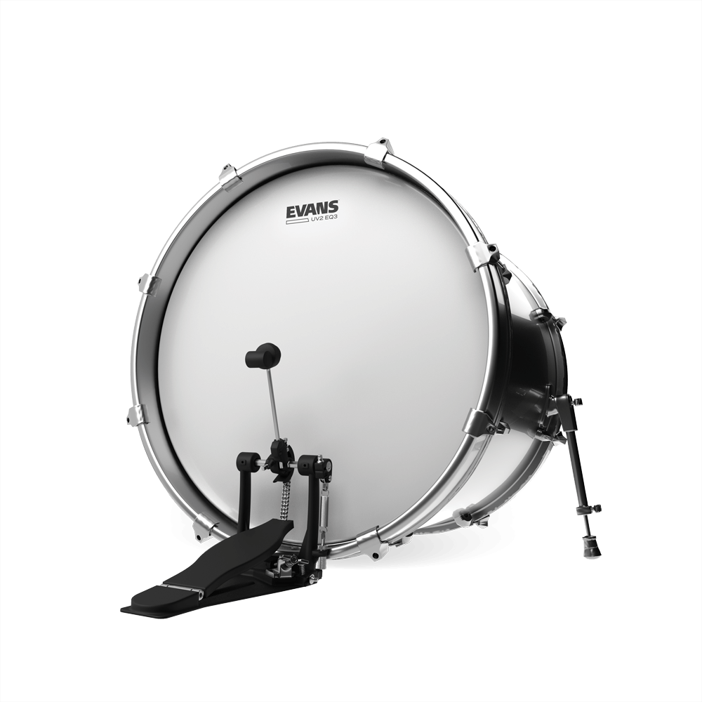 Evans Bd22gb3uv2 Eq3 Bass Drumhead - 22 Pouces - Tomvel - Variation 2