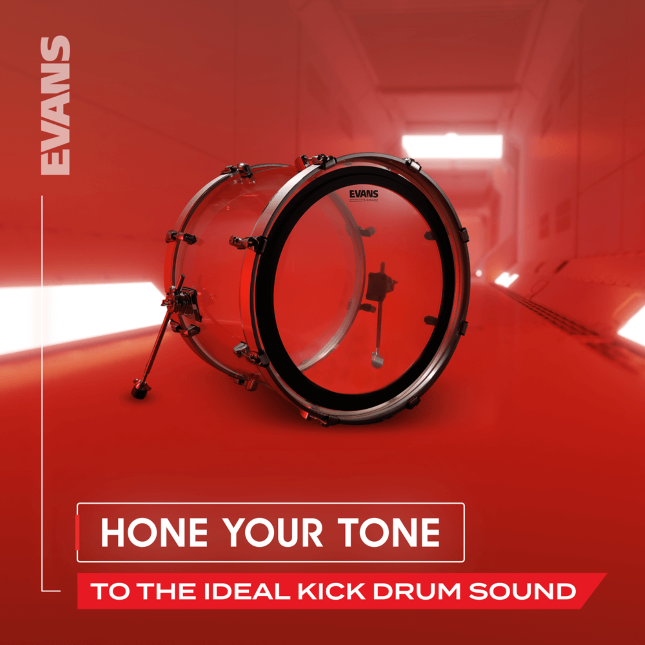 Evans Frappe 16'' Emad Transparente - 16 Pouces - Bassdrumvel - Variation 3