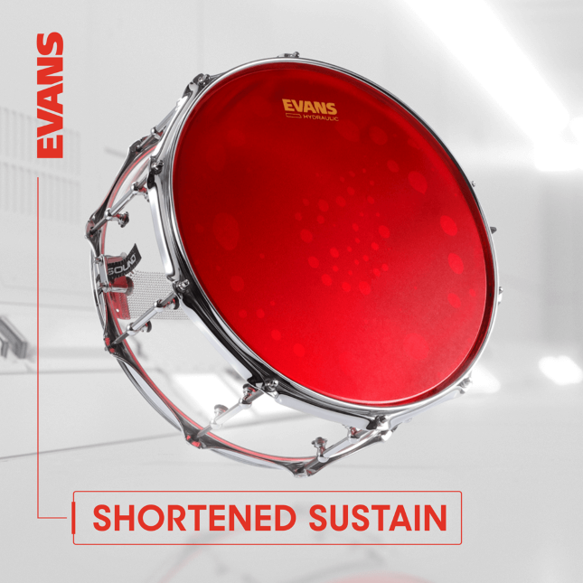 Evans Hydraulic Red Coated Snare Batter - 14 Pouces - Snarevel - Variation 1