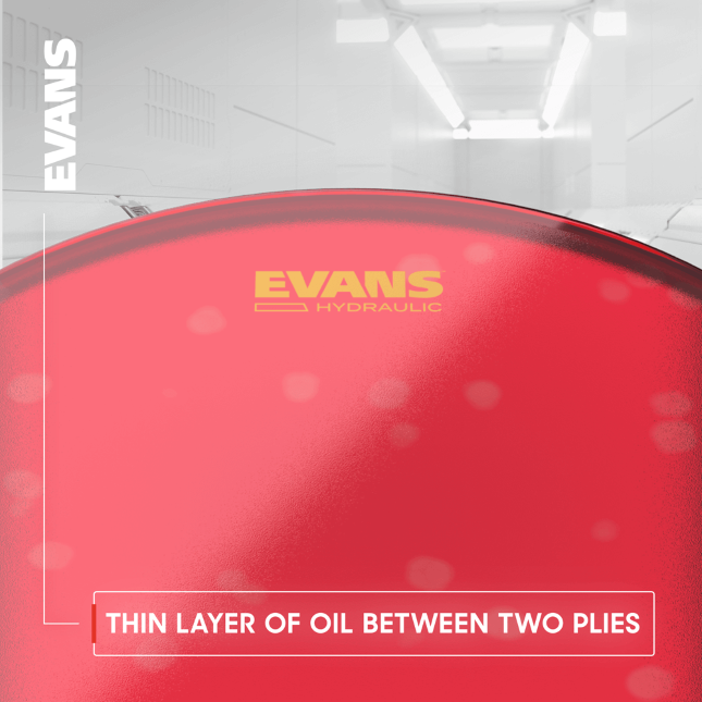 Evans Hydraulic Red Coated Snare Batter - 14 Pouces - Snarevel - Variation 2