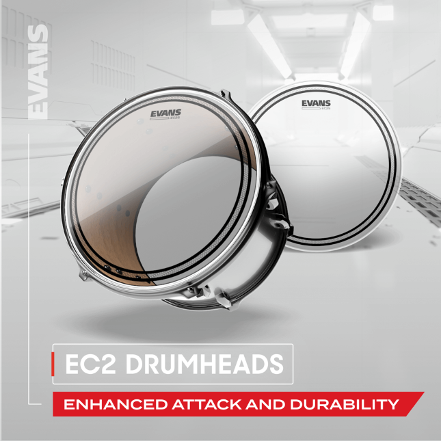 Evans Peau Transparente Ec2 Tt08ec2s - 8 Pouces - Tomvel - Variation 1