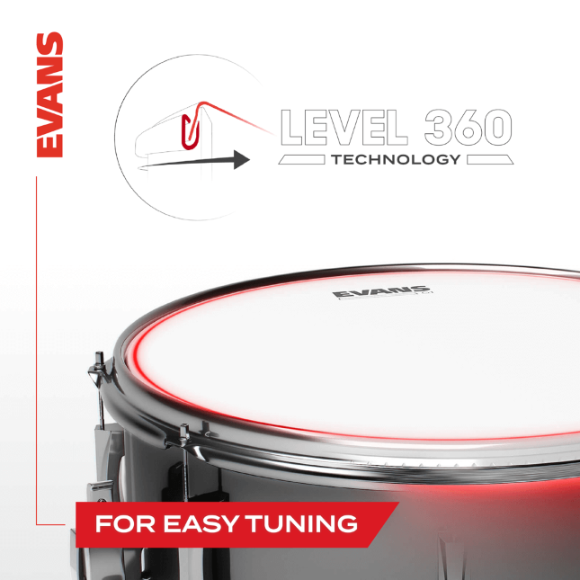 Evans Tom Frappe Genera G2 Sablee Coated 14 - 14 Pouces - Tomvel - Variation 1
