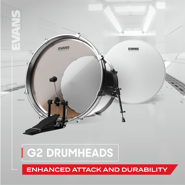 Evans Tt08g2 G2 Tom Frappe Transparent 8 - 8 Pouces - Bassdrumvel - Variation 4