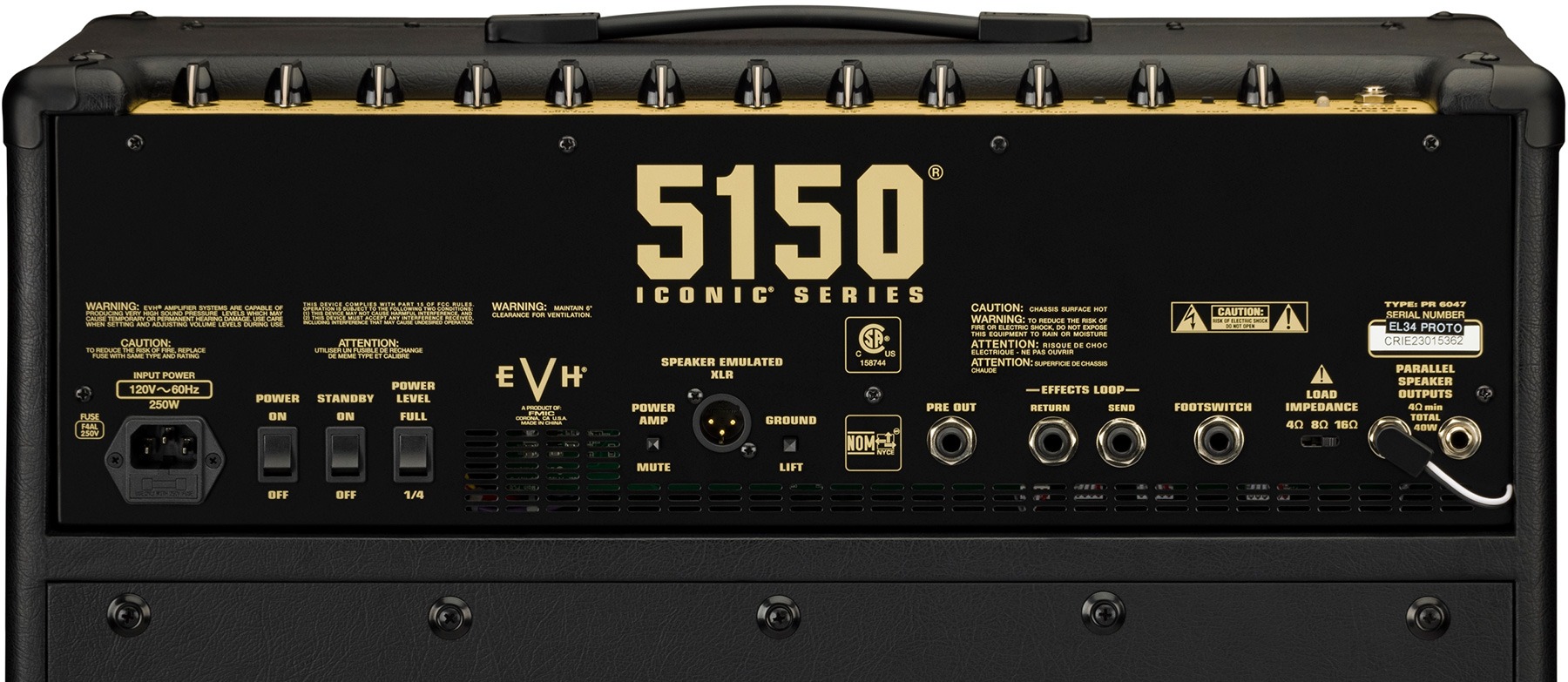 Evh 5150 Iconic El34 40w 1x12 Combo - Combo voor elektrische gitaar - Variation 4