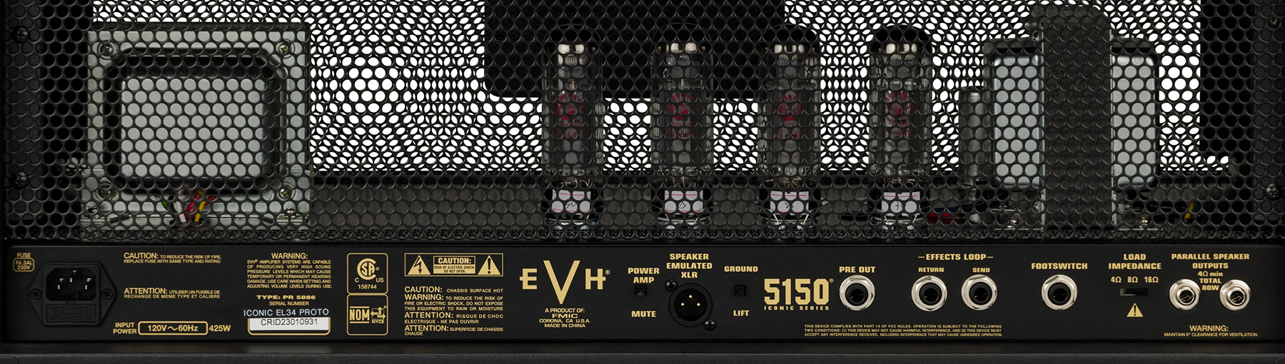 Evh 5150 Iconic El34 80w Head - Gitaarversterker top - Variation 4