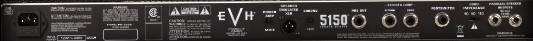 Evh 5150 Iconic Series Head 80w Black - Gitaarversterker top - Variation 4
