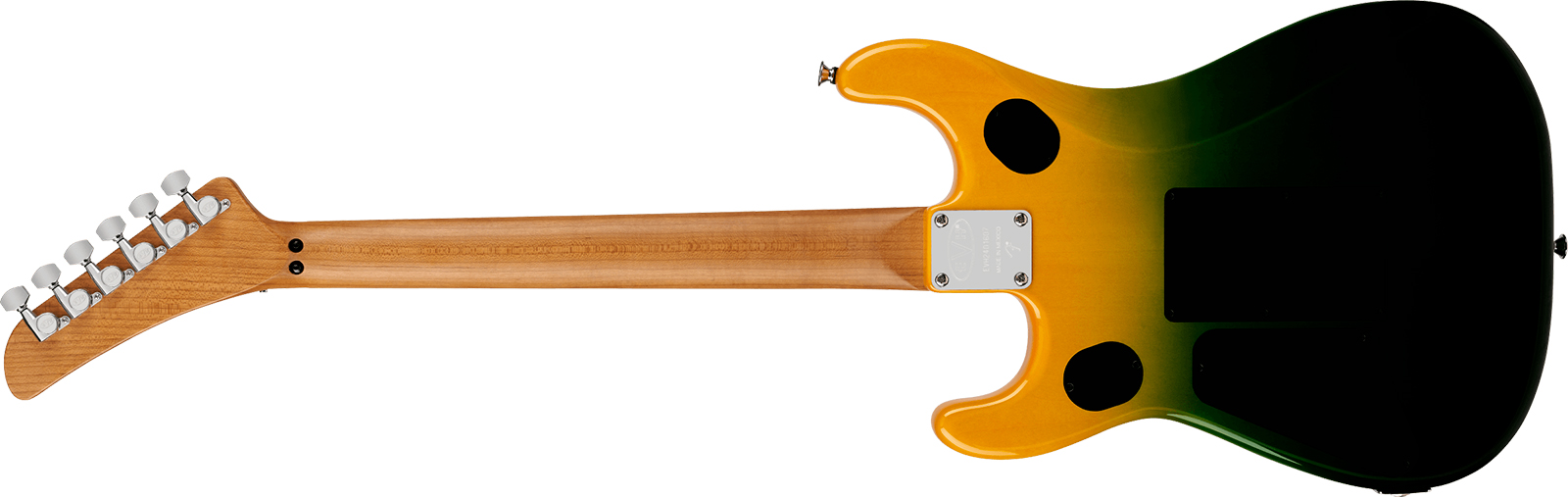 Evh 5150 Series Deluxe Qm Mex 2h Fr Mn - Limeade Zest - Elektrische gitaar in Strat vorm - Variation 1