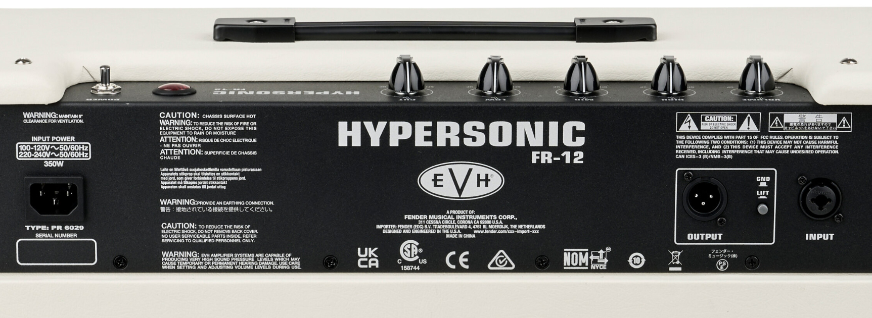 Evh 5150iii Hypersonic Fr12 1000w 1x12  Ivory - Elektrische gitaar speakerkast - Variation 5