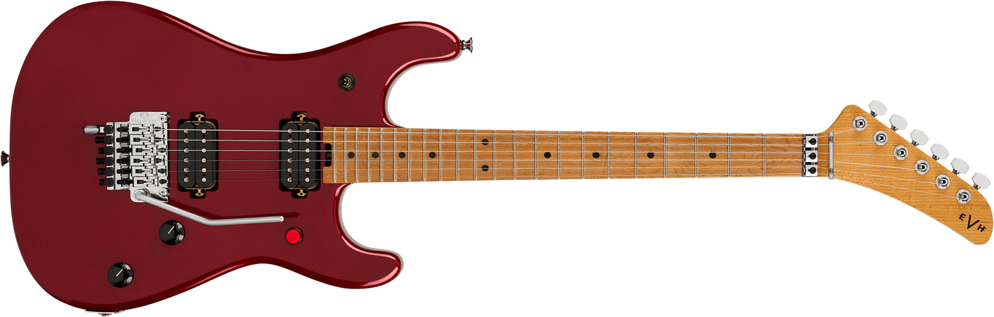 Evh 5150 Series Deluxe Mex 2h Fr Mn - Candy Apple Red Metallic - Elektrische gitaar in Strat vorm - Main picture