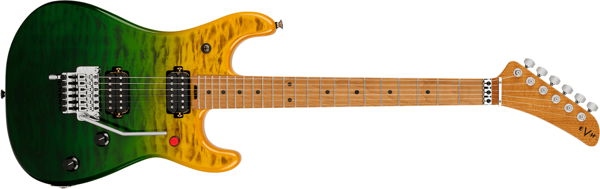 Evh 5150 Series Deluxe Qm Mex 2h Fr Mn - Limeade Zest - Elektrische gitaar in Strat vorm - Main picture