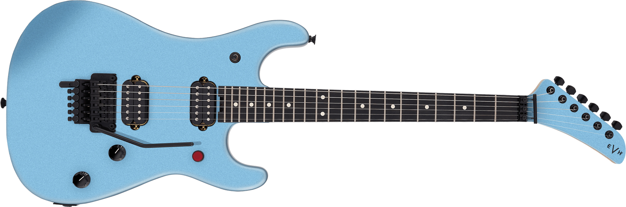 Evh 5150 Standard Mex 2h Fr Eb - Ice Blue Metallic - Elektrische gitaar in Str-vorm - Main picture