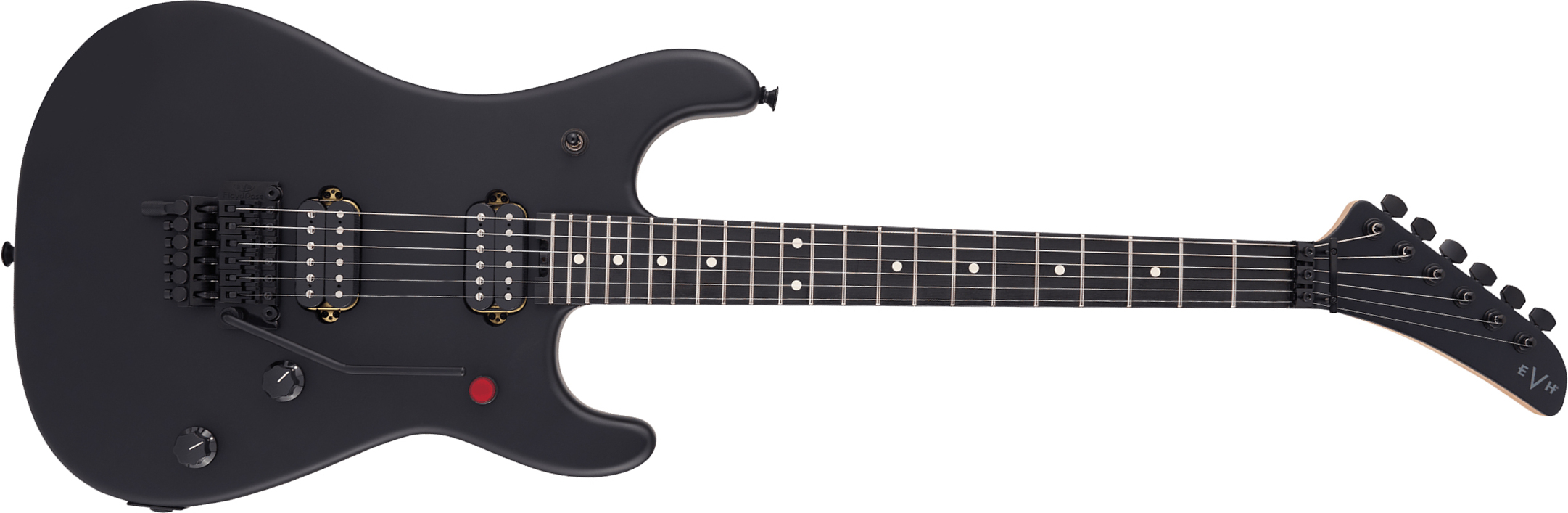 Evh 5150 Standard Mex 2h Fr Eb - Stealth Black - Elektrische gitaar in Str-vorm - Main picture