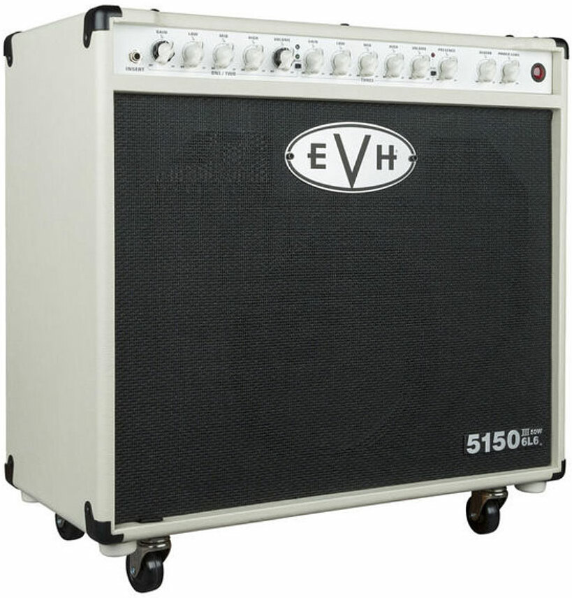 Evh 5150iii 1x12 50w 6l6 Combo Ivory - Combo voor elektrische gitaar - Main picture