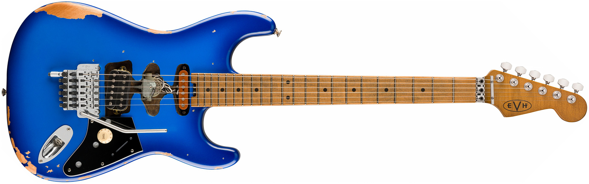 Evh Frankenstein Relic Mex 1h Fr Mn - Blueburst - Elektrische gitaar in Str-vorm - Main picture