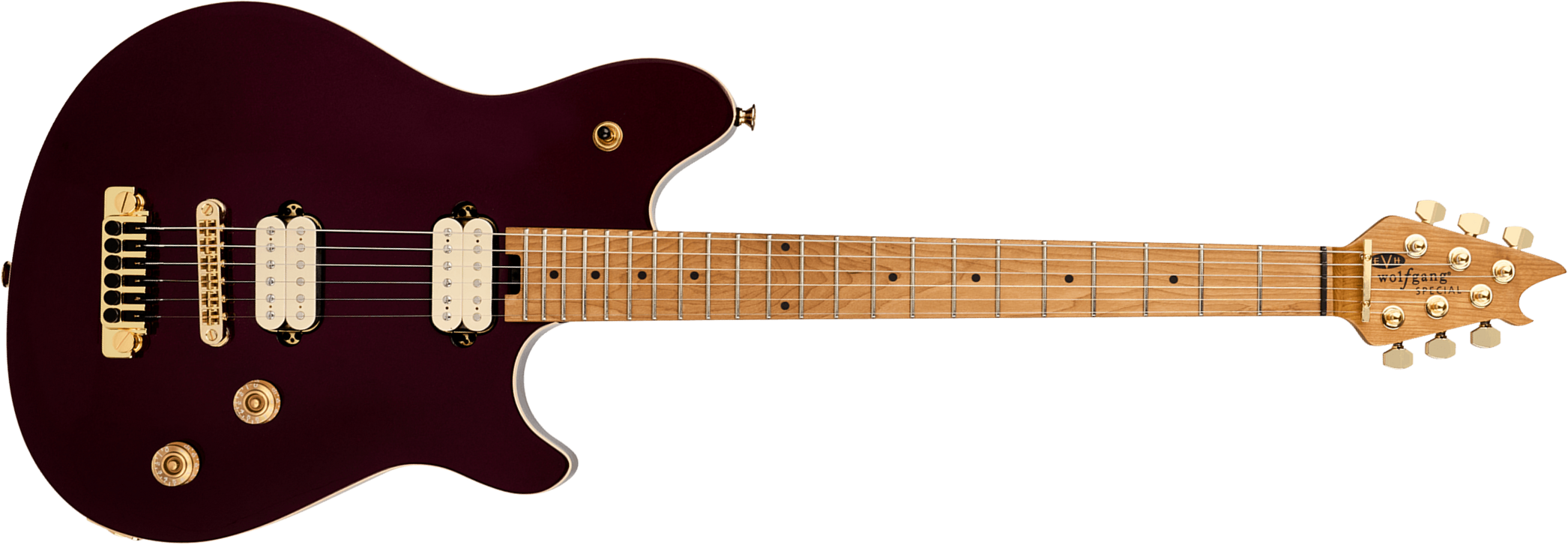 Evh Wolfgang Special Tom Mex 2h Ht Mn - Oxblood - Metalen elektrische gitaar - Main picture