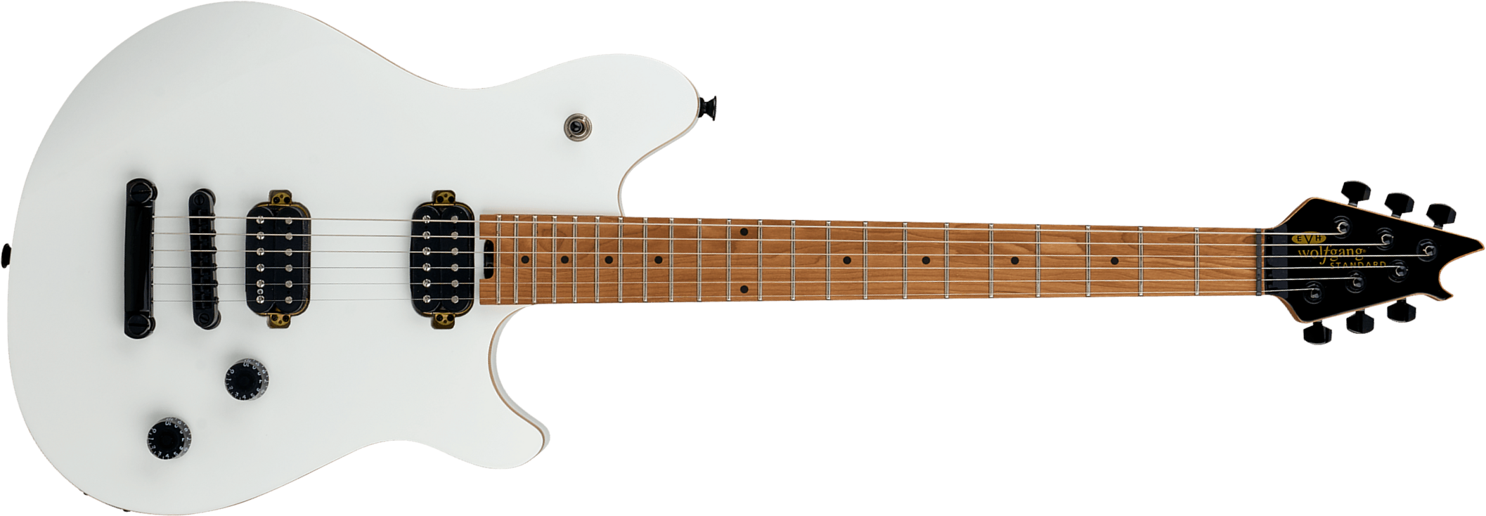 Evh Wolfgang Standard Tom Ind 2h Ht Mn - Cream White - Metalen elektrische gitaar - Main picture