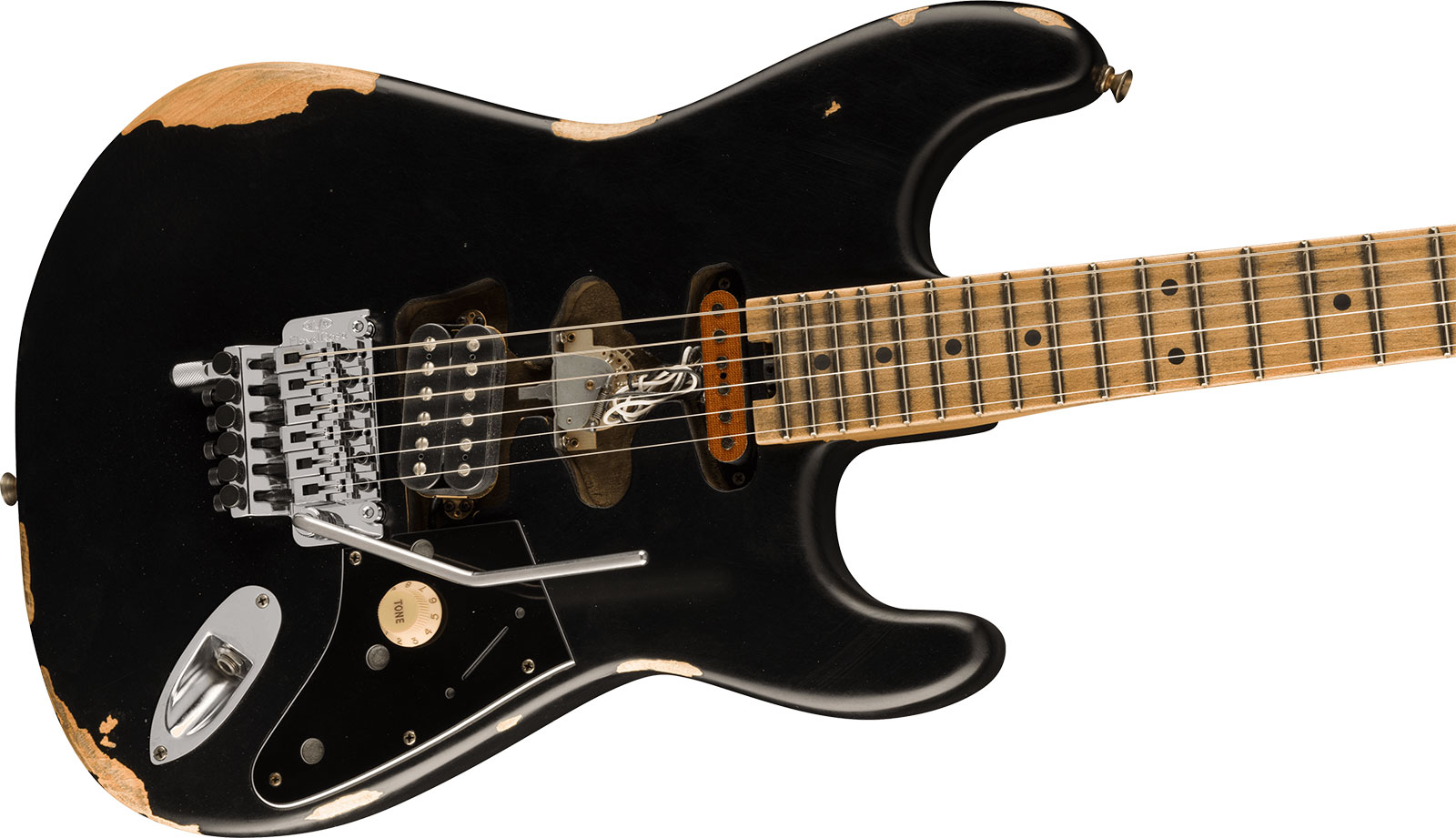 Evh Frankenstein Relic Mex 1h Fr Mn - Black - Elektrische gitaar in Str-vorm - Variation 2
