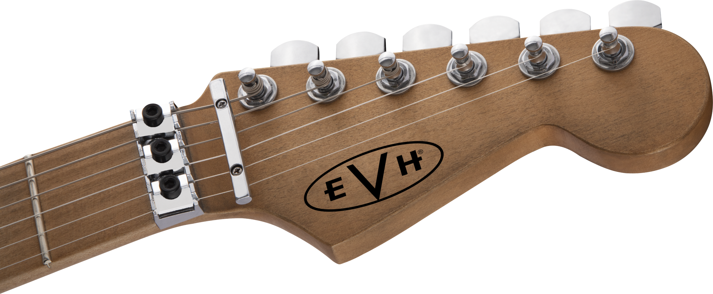 Evh Eddie Van Halen Frankenstein Frankie Striped Series Mex H Fr Mn - Red With Black & White Stripes - Elektrische gitaar in Str-vorm - Variation 6