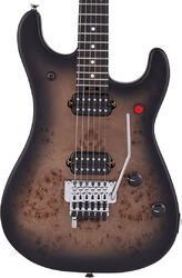 Elektrische gitaar in str-vorm Evh                            5150 Series Deluxe Poplar Burl (MEX, EB) - Black burst