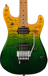 Elektrische gitaar in strat vorm Evh 5150 Series Deluxe QM - Limeade Zest