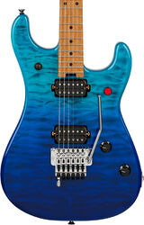 Elektrische gitaar in strat vorm Evh 5150 Series Deluxe QM - Pacific Drift