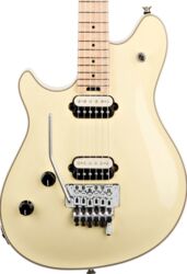Linkshandige elektrische gitaar Evh                            Wolfgang USA Birdseye Maple Gaucher - Vintage white