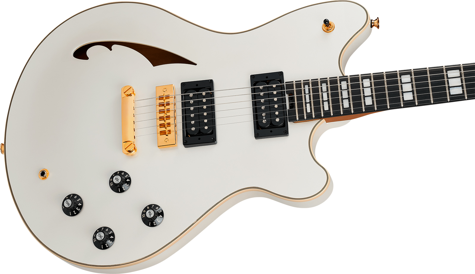 Evh Sa126 Special 2h Ht Eb - Platinum Pearl Metallic - Semi hollow elektriche gitaar - Variation 2