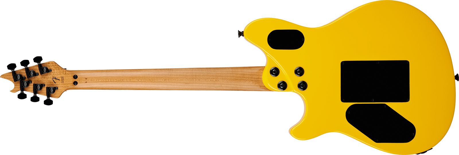 Evh Wolfgang Special Baked Maple Mex 2h Fr Eb - Caution Yellow - Metal elektrische gitaar - Variation 1