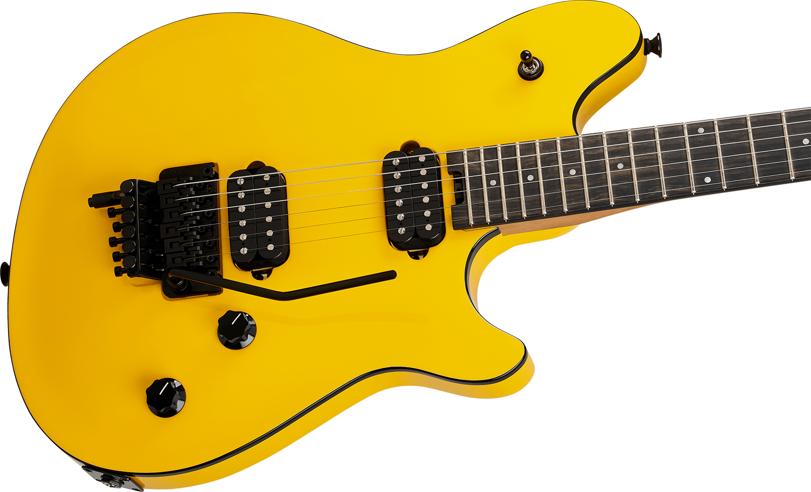 Evh Wolfgang Special Baked Maple Mex 2h Fr Eb - Caution Yellow - Metal elektrische gitaar - Variation 2