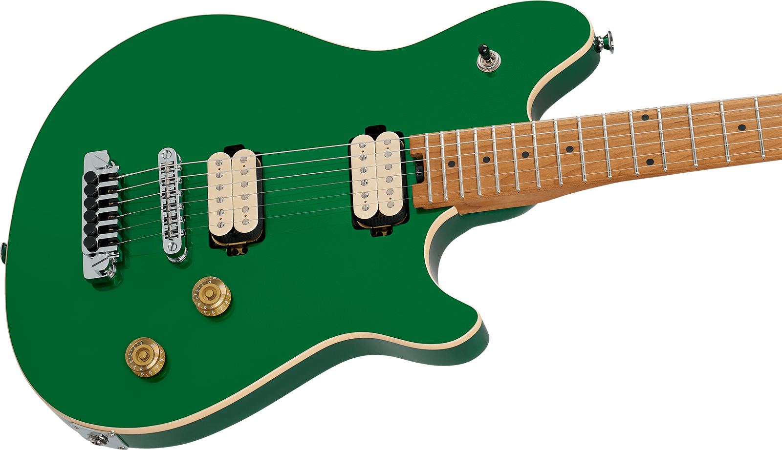 Evh Wolfgang Special Tom Baked Maple Mex 2h Ht Mn - Kandy Green - Metal elektrische gitaar - Variation 2