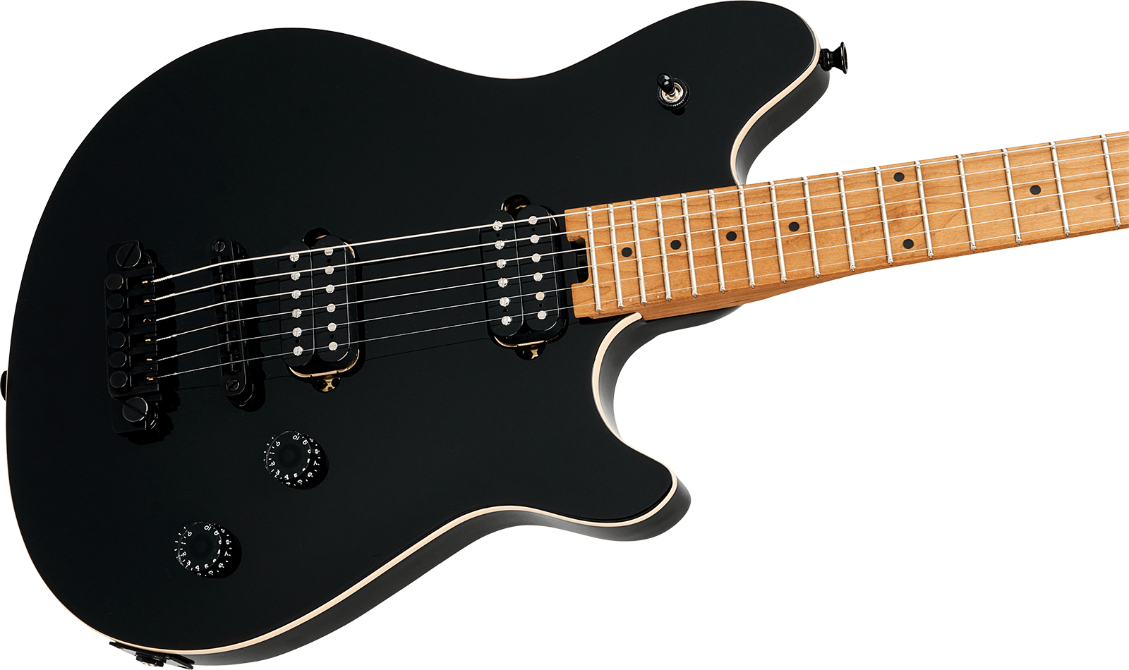 Evh Wolfgang Special Tom Mex 2h Ht Mn - Gloss Black - Metalen elektrische gitaar - Variation 2