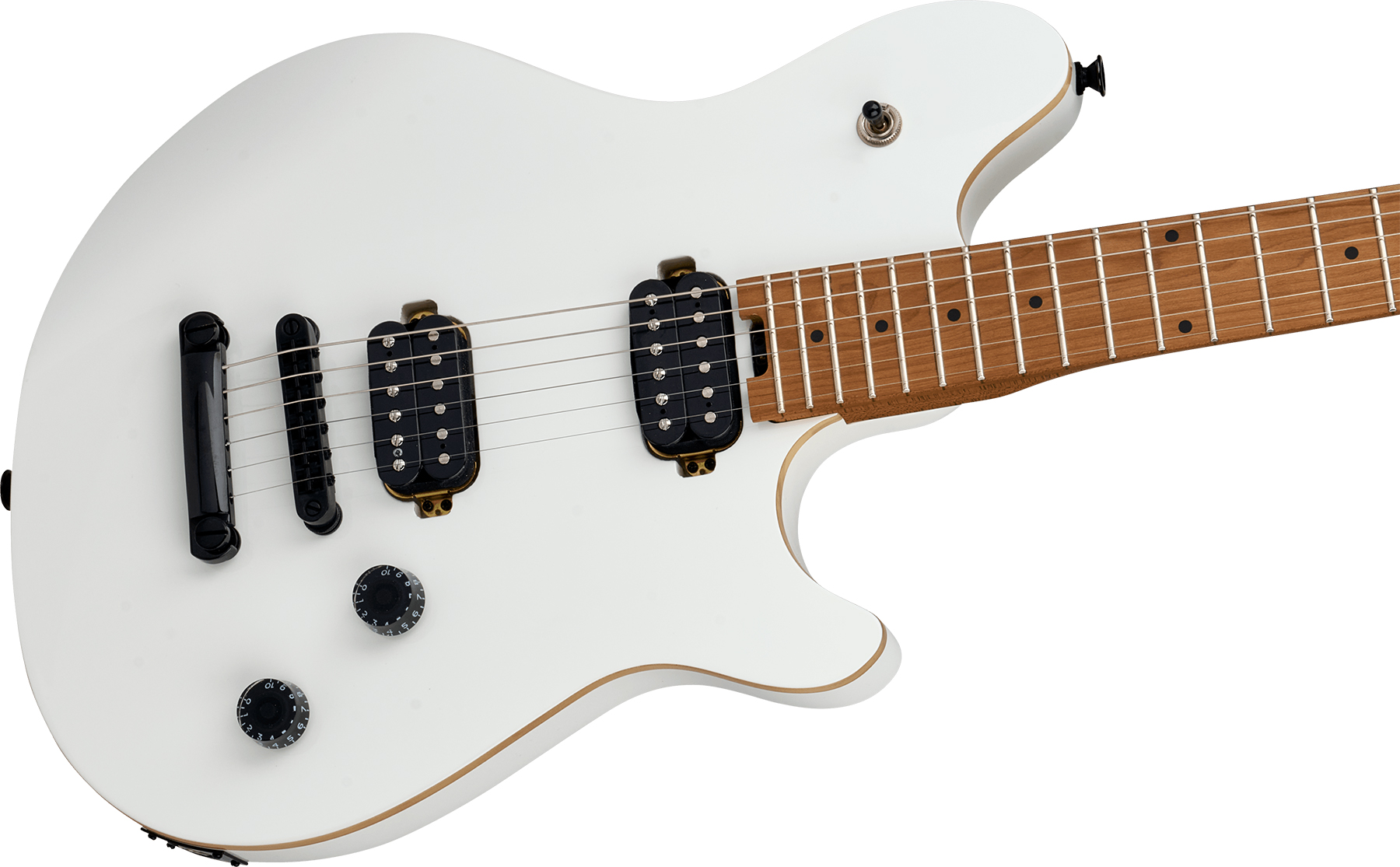 Evh Wolfgang Standard Tom Ind 2h Ht Mn - Cream White - Metalen elektrische gitaar - Variation 2