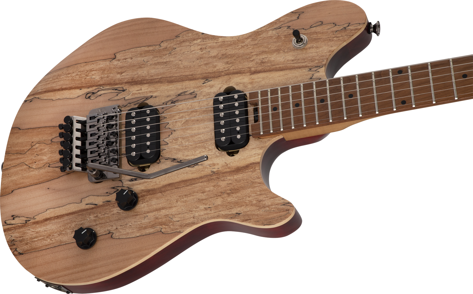 Evh Wolfgang Wg Standard Exotic Spalted 2h Fr Mn - Natural - Metalen elektrische gitaar - Variation 2