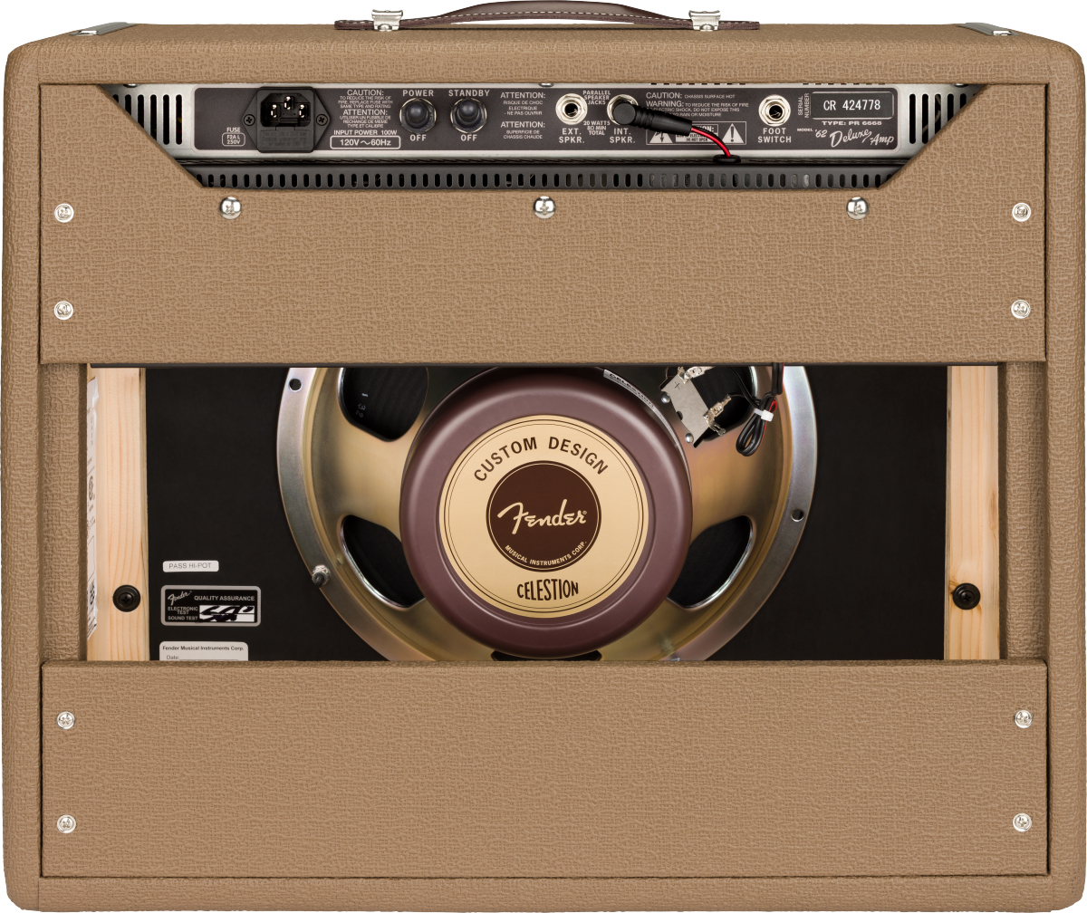 Fender 62 Deluxe Amp American Vintage Combo 20w 6v6 1x12 Brown - Combo voor elektrische gitaar - Variation 1